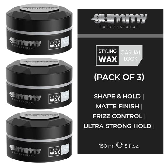 Gummy Professional Casual Look Medium Hold Hair Styling Wax - Matte Finish for Natural Texture and Flexible Restyling - Lightweight, Non-Sticky Beauty & Personal Care Gummy
