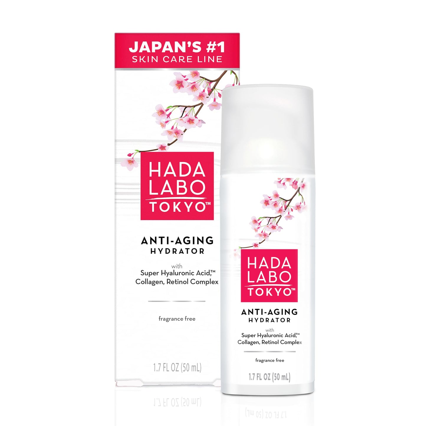 Hada Labo Tokyo Anti-Aging Hydrator Face Serum, with Super Hyaluronic Acid, Collagen & Retinol Complex to Reduce Signs of Aging, Increase Skin Beauty & Personal Care Hada Labo Tokyo