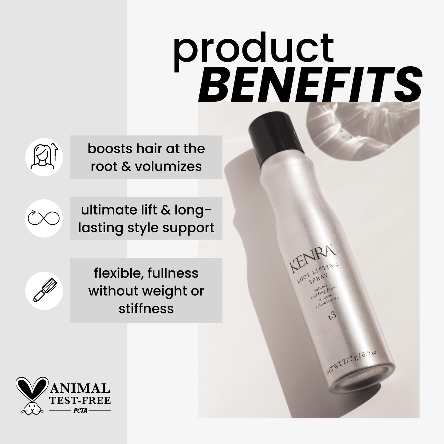 Kenra Professional Root Lifting Spray 13 | Volumizing Foam | All Hair Types | 8 oz Beauty & Personal Care Kenra Professional