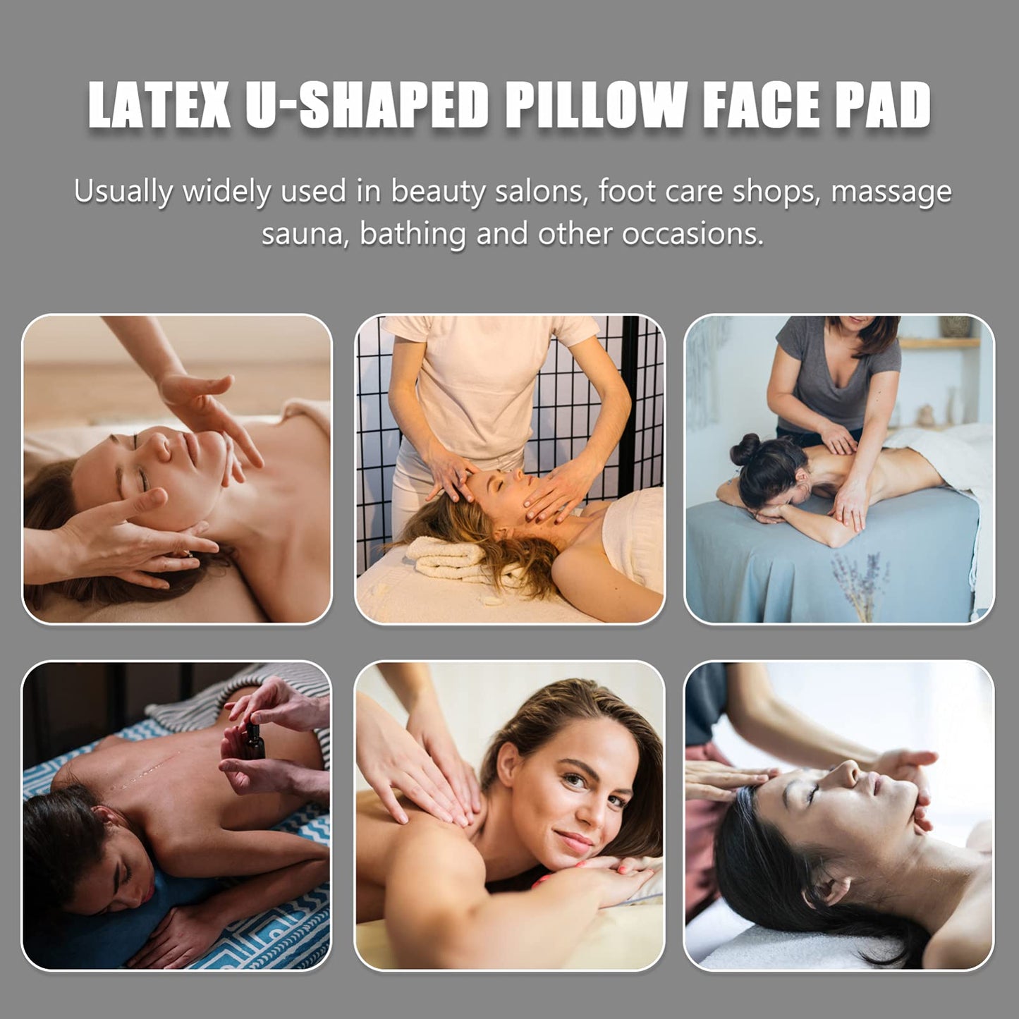Massage Face Cradle Cushion, U Shaped Headrest Face Down Prone Position Cushion Pillow for Massage Tables Neck Head Rest Pad for Beauty Spa Beauty and Personal Care Lurrose