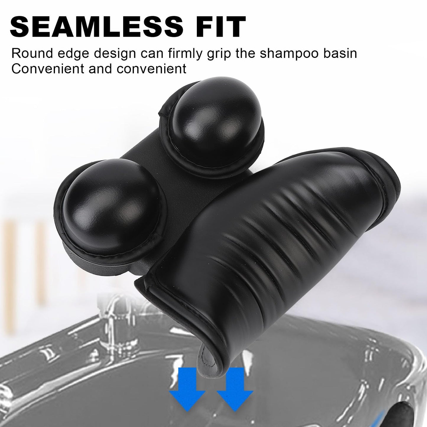 XHTLLO Shampoo Bowl Neck Rest, Soft Ergonomic Hair Spa Neck Rest Pillow for Salon Shampoo Bowls, Waterproof U Shape Head Support for Comfortable Beauty and Personal Care XHTLLO