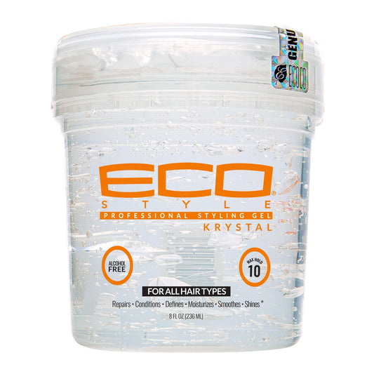 Eco Style Krystal Styling Gel - Adds Body and Shine to all Styles - Moisturizes and Maintains Healthy Hair - Strong, Weightless Hold - Ideal for any Beauty & Personal Care Eco Style