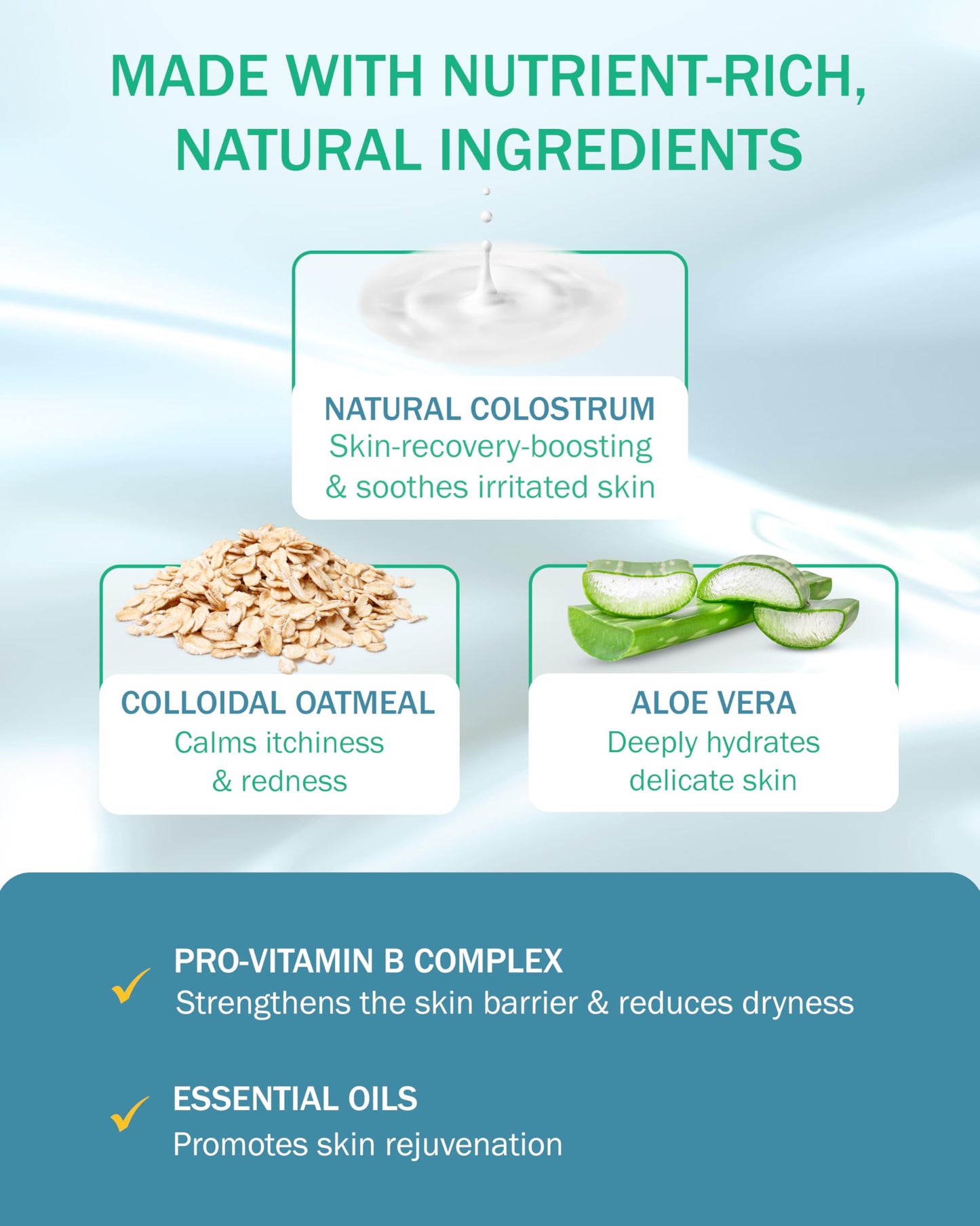 Eczema Cream Shampoo and Conditioner Scalp Treatment for Sensitive Skin for Kids & Adults- Colostrum & Colloidal Oatmeal -Itchy Scalp Anti Dandruff Beauty & Personal Care Colosderm