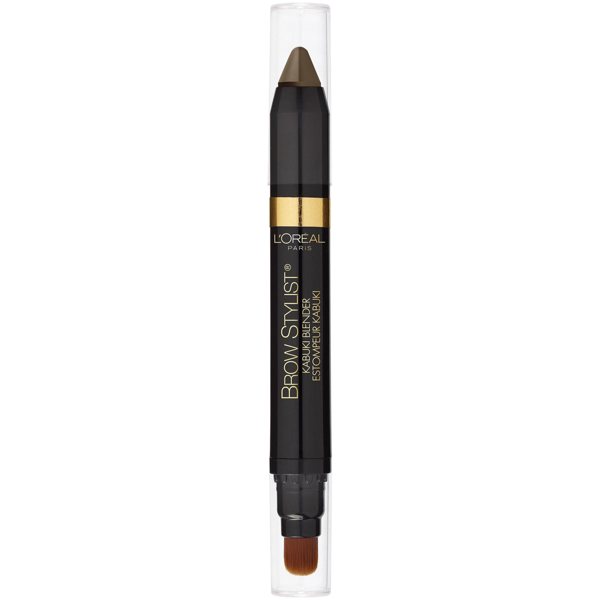 L'Oréal Paris Brow Stylist Kabuki Blender Brow Crayon, Blonde, 0.05 oz.