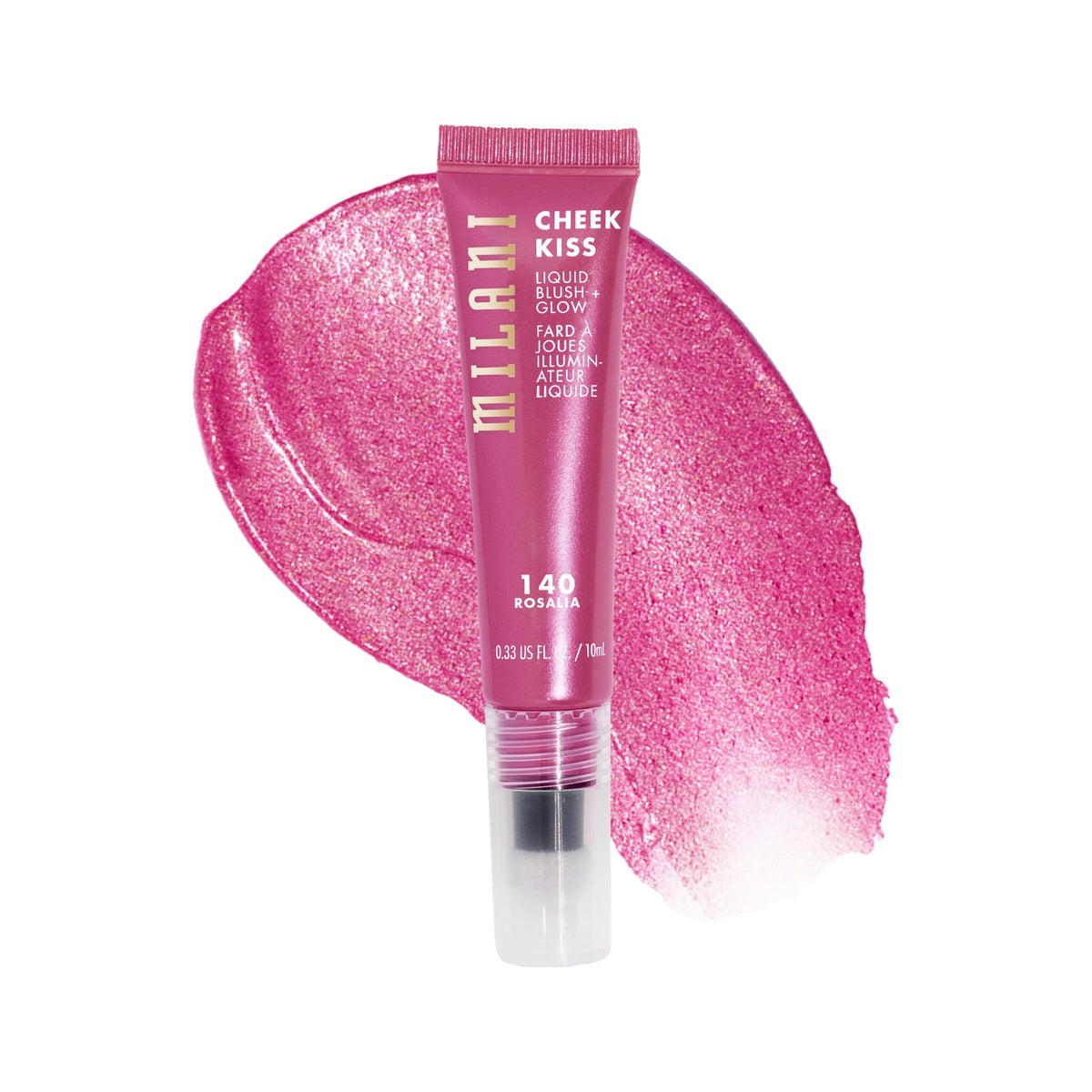 Milani Cheek Kiss Blush + Glow, Liquid Blush and Highlighter - Rosalia