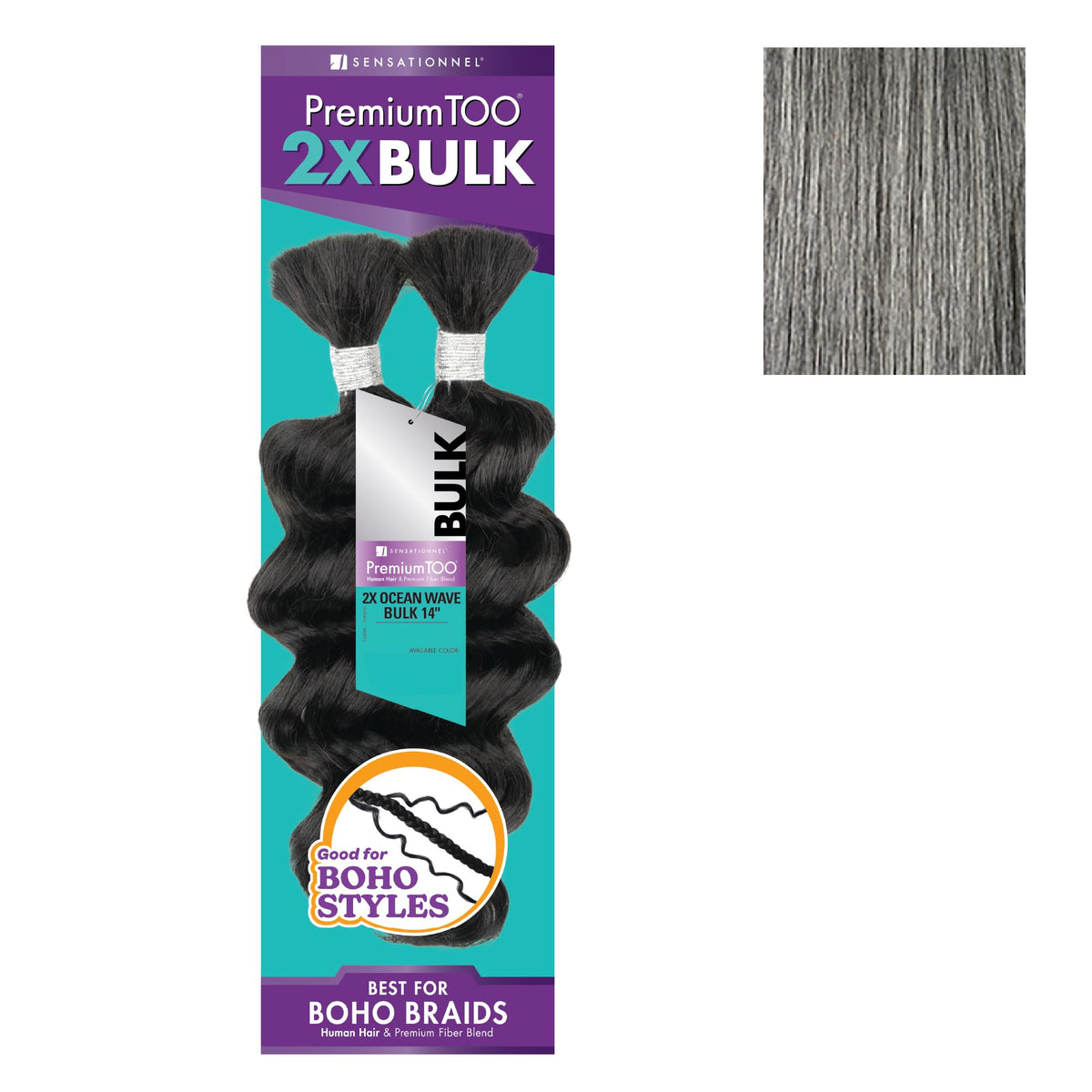 Sensationnel PremiumToo Bulk Weaving-2X Ocean Wave,1 Pack 14 inch, M51