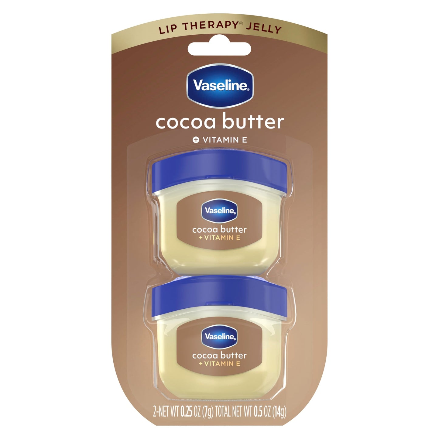Vaseline Lip Balm Mini 2 ct Cocoa Butter For Dry Cracked Skin Hydrating Lip Balm 0.5 oz Beauty & Personal Care Vaseline