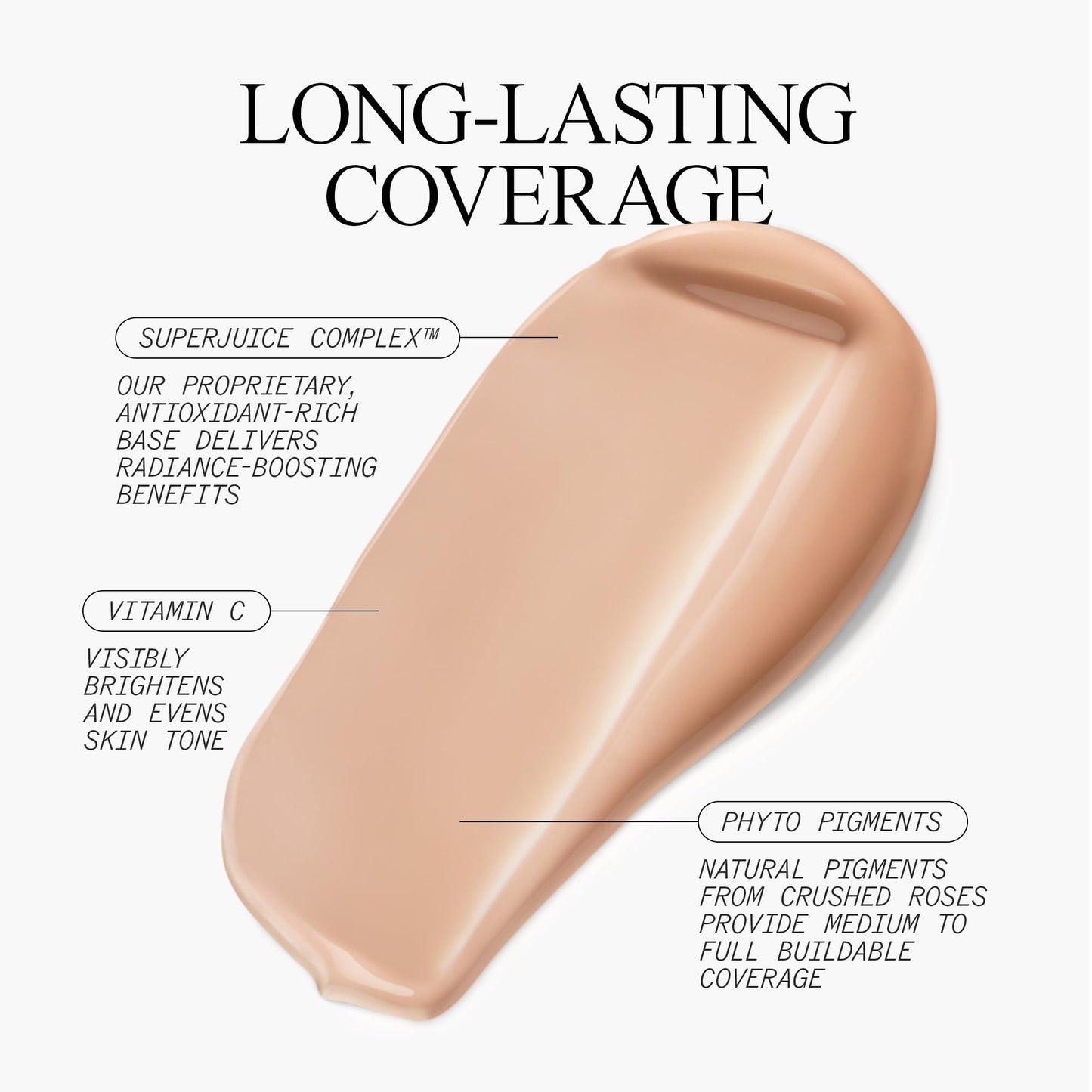 Juice Beauty Phyto?Pigments Flawless Serum Foundation - Non-Comedogenic, Long-Wear & Buildable Medium-to-Full Coverage - Vegan, Clean Hydrating Beauty & Personal Care Juice Beauty