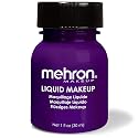 Mehron Makeup Liquid Makeup | Face Paint and Body Paint Perfect for Halloween, Cosplay I Air Brush Compatible Body Paint (1 oz) (PURPLE) Beauty & Personal Care Mehron