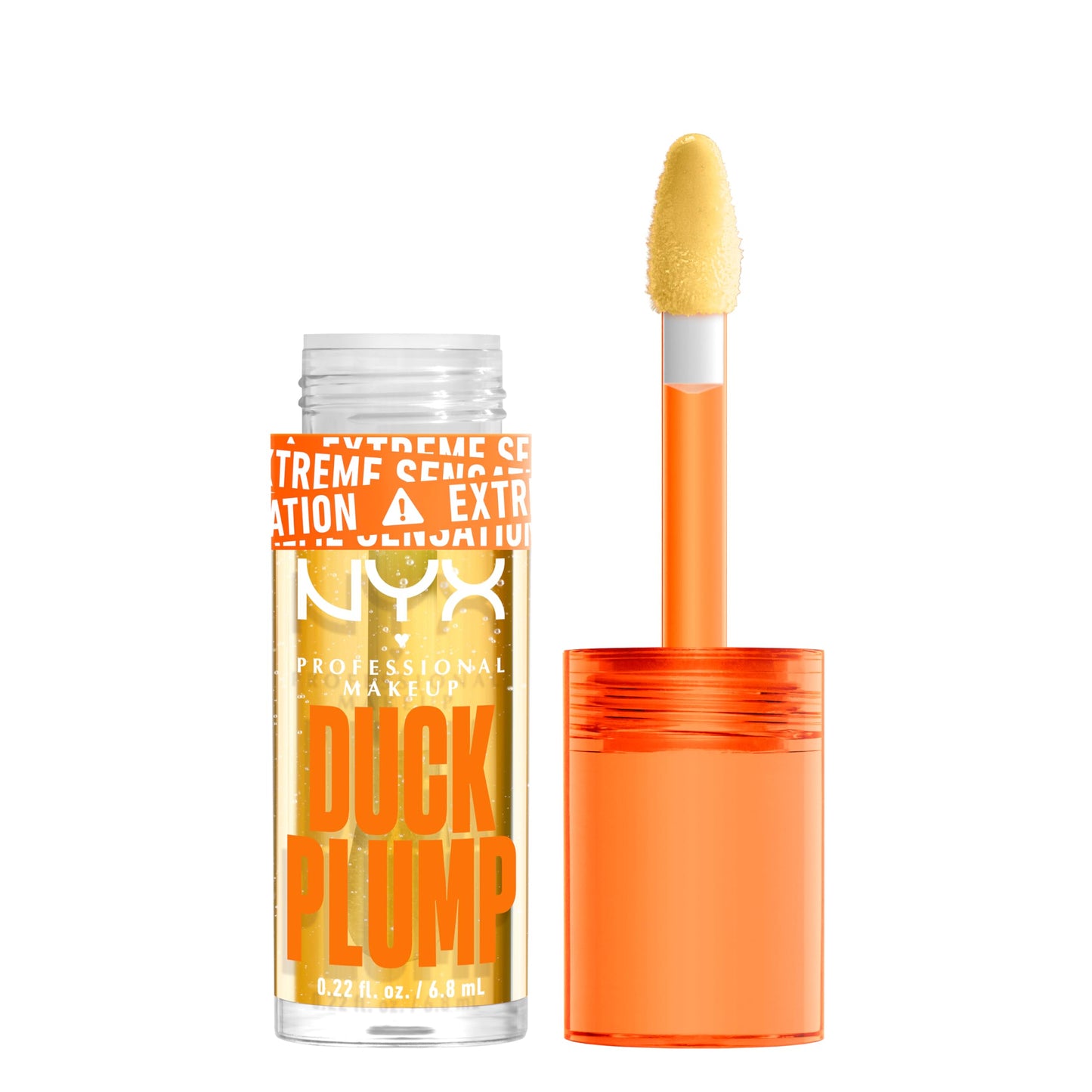 NYX PROFESSIONAL MAKEUP Duck Plump High Pigment Lip Gloss, Lip Plumper Gloss with Spicy Ginger - Clearly Spicy Beauty & Personal Care NYX PROFESSIONAL MAKEUP