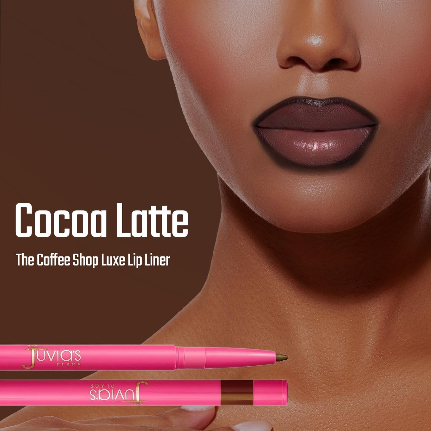 Juvia's Place Coffee Shop Luxe Lip Liner - Cocoa Latte - Colorstay Matte Finish Lip Pencil, Makeup for Natural Long Lasting Beauty and Sensational Beauty & Personal Care Juvia's Place