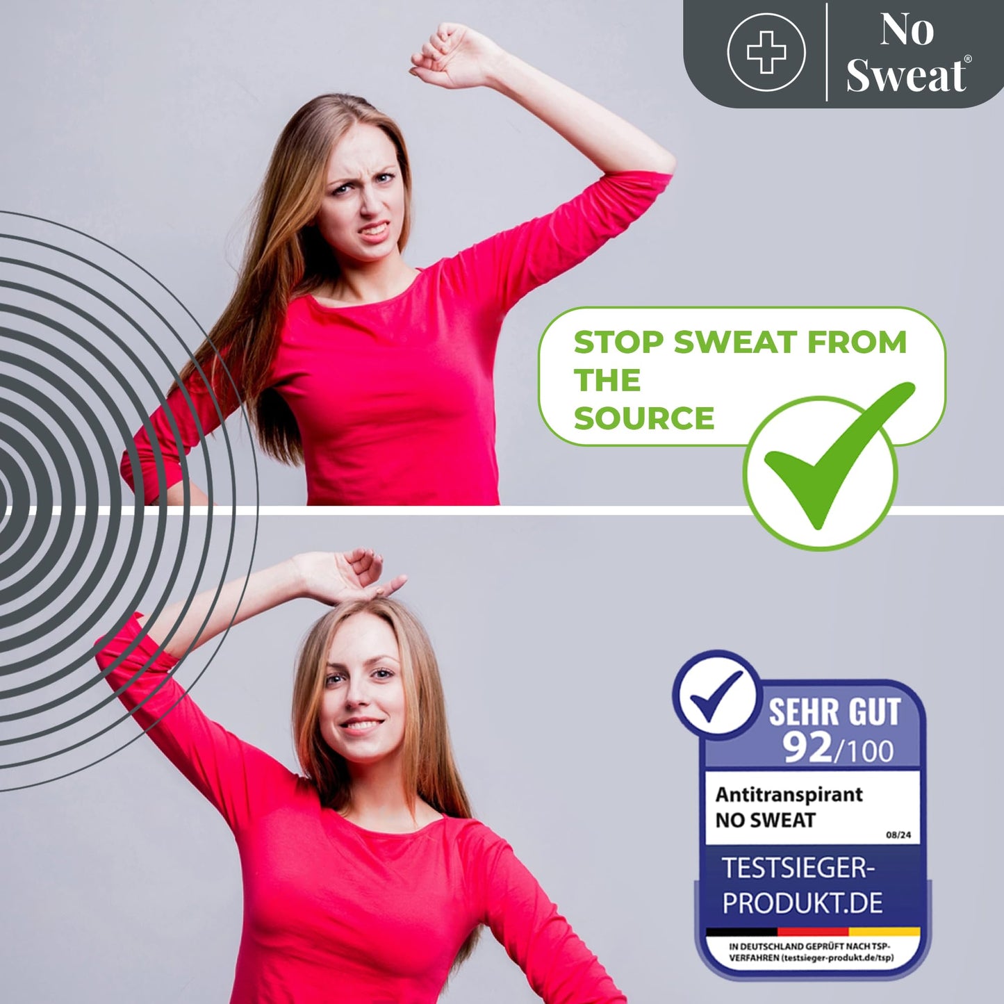 NO SWEAT Maximum Strength Antiperspirant Spray, Strong Deodorant for Excessive Sweating & Hyperhidrosis Treatment, Lasts up to 7 Days -50ml) Packing Beauty and Personal Care No Sweat