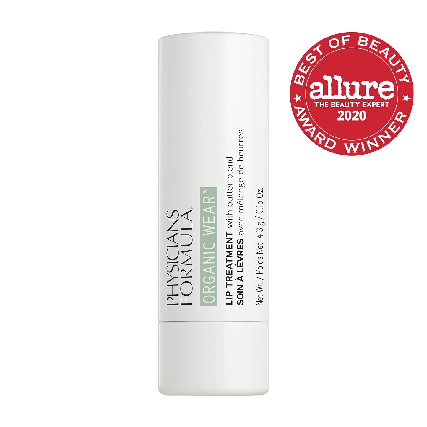 Physicians Formula Organic Wear Lip Balm Treatment, Ultra-Nourishing Shea Butter & Coconut Oil Infused, Hydrating & Conditioning for Smooth, Supple Beauty & Personal Care Physicians Formula
