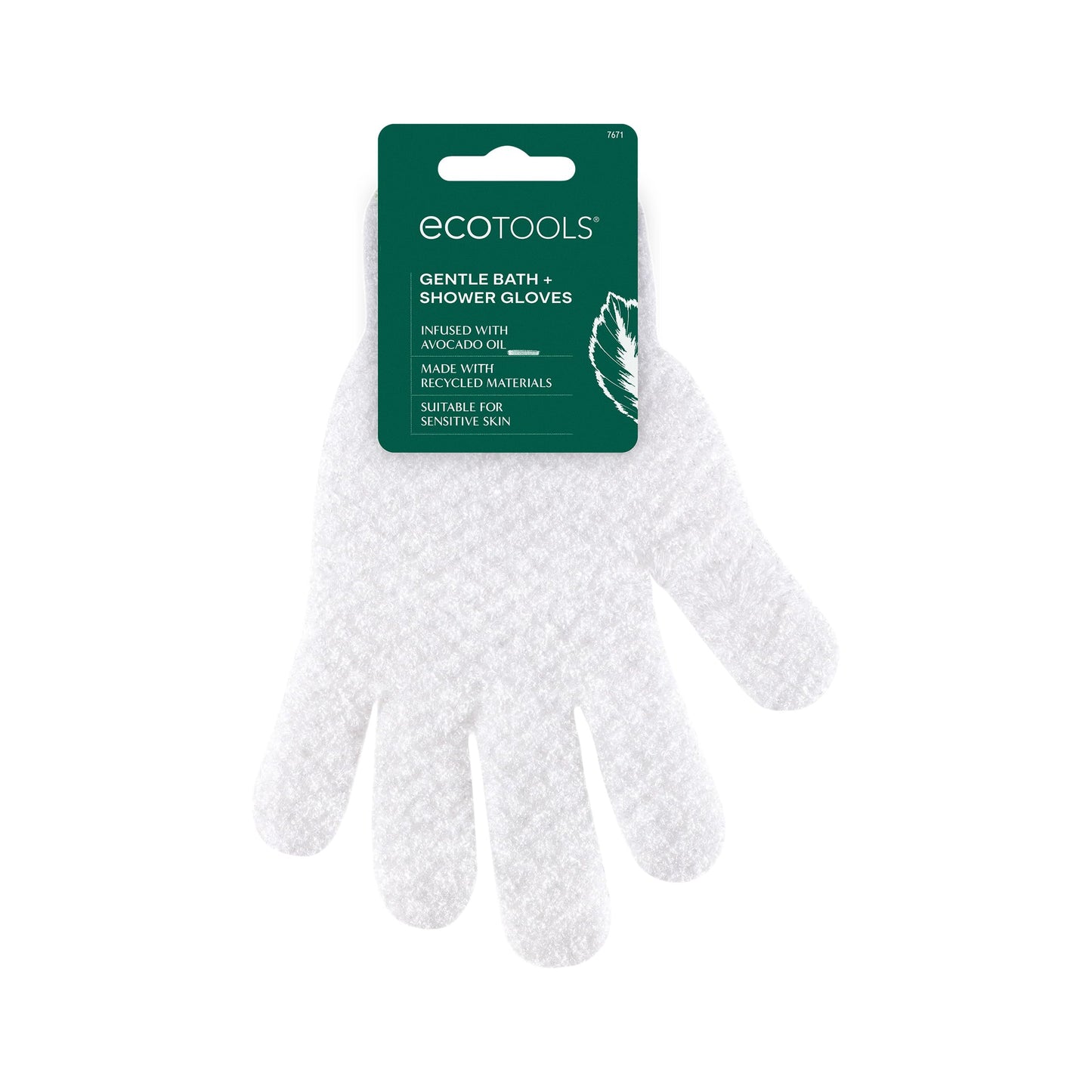 EcoTools Gentle Bath + Shower Gloves, Exfoliating Gloves Remove Dead Skin & Cleanse The Whole Body, Bath Gloves Infused with Avocado Oil to Scrub Beauty & Personal Care EcoTools