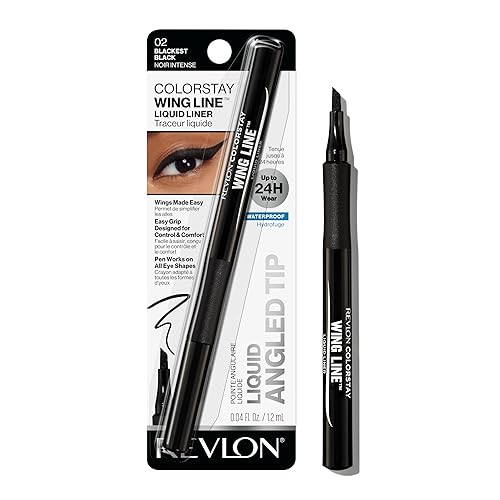 Revlon Liquid Eyeliner Pen, ColorStay Wing Line Eye Makeup, Waterproof, Smudge-proof, Stocking Stuffer for Her, Longwearing with Angled Felt Tip Beauty & Personal Care REVLON