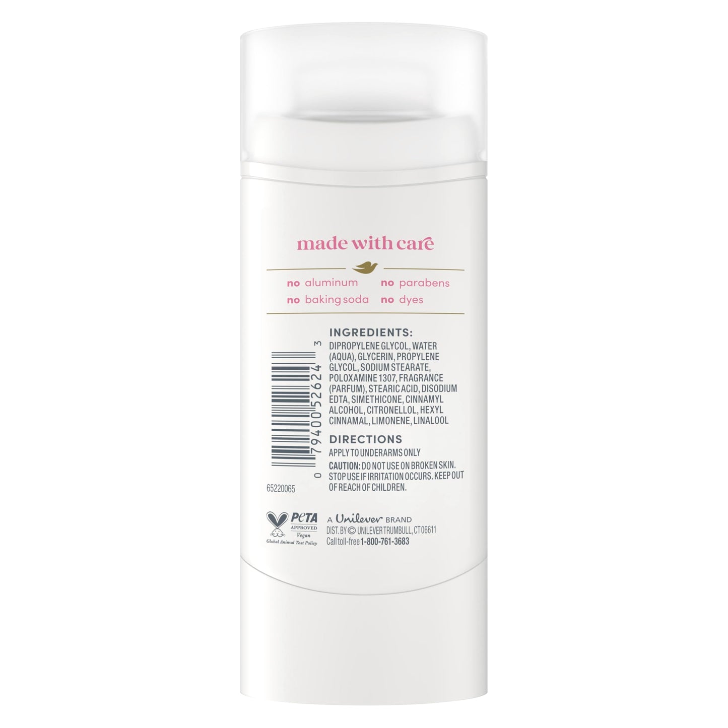 Dove Deodorant Stick Rose Mist for 72 Hour Odor Protection Aluminum Free 2.4 oz Beauty and Personal Care Dove