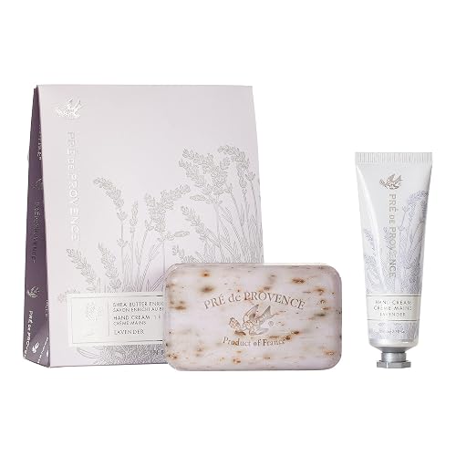 Pre de Provence Gift Set Collection 150 Gram Soap Bar & 1 fl oz Hand Cream, Lavender, (5319) Beauty & Personal Care Pre de Provence