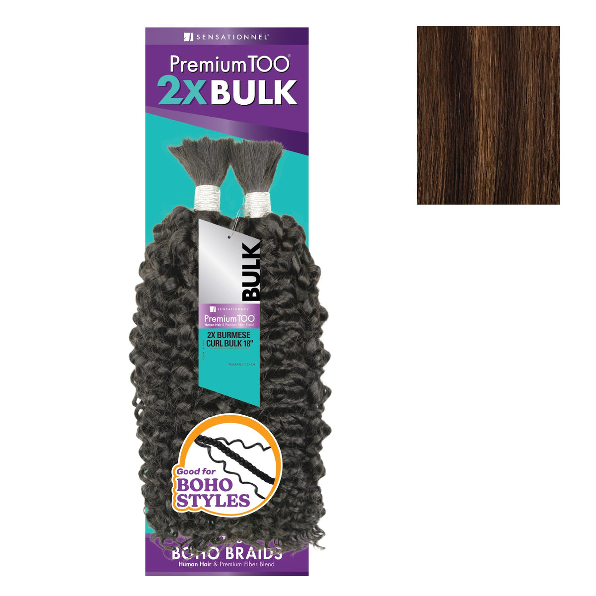 Sensationnel PremiumToo Bulk Weaving-2X Burmese Curl,18 inch, S4/30