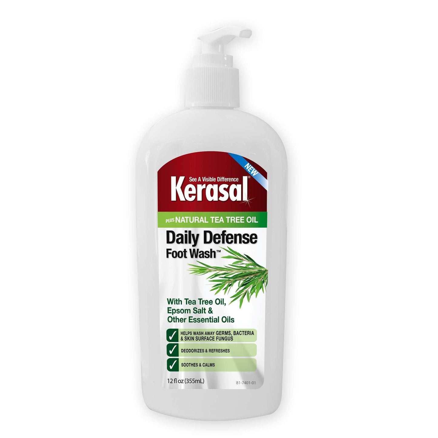 Kerasal Daily Defense Foot Wash Daily Cleanser for Feet, 12 Ounce (Packaging May Vary) Beauty & Personal Care Kerasal