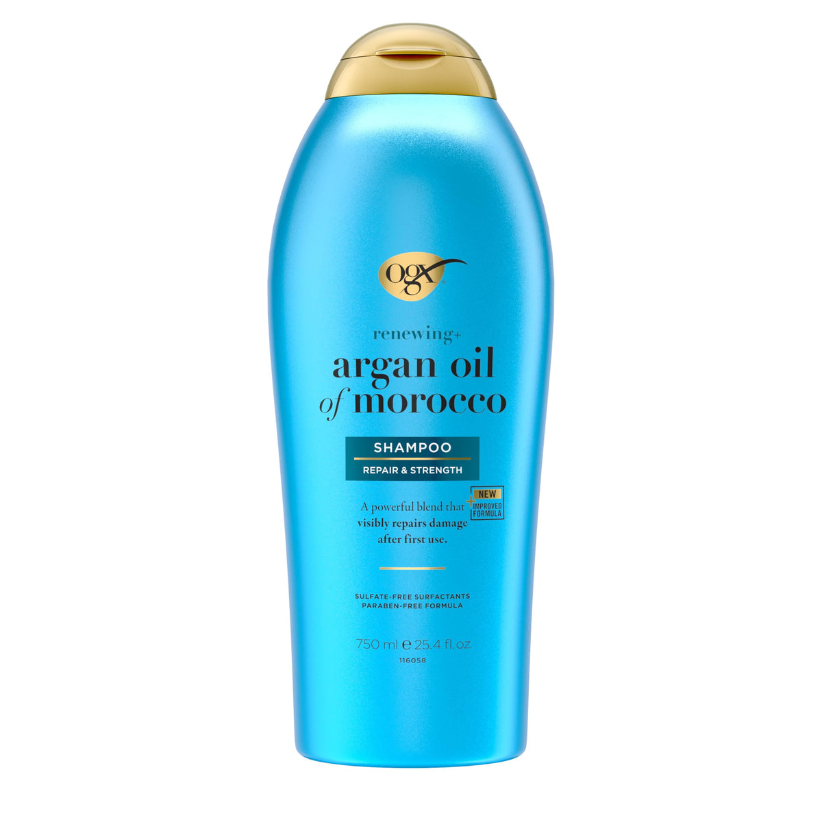 OGX Renewing + Argan Oil of Morocco Shampoo, Damage Repair Shampoo & Argan Oil to Help Strengthen & Repair Dry, Damaged Hair, Paraben-Free Beauty & Personal Care OGX