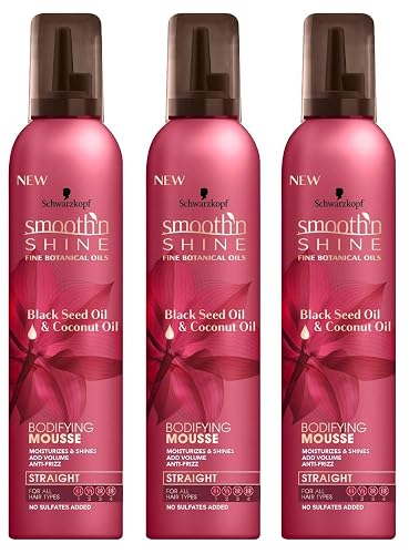 Smooth N Shine Straight Mousse Bodifying 9 Ounce Pump (266ml) (3 Pack) Beauty & Personal Care Smooth N Shine