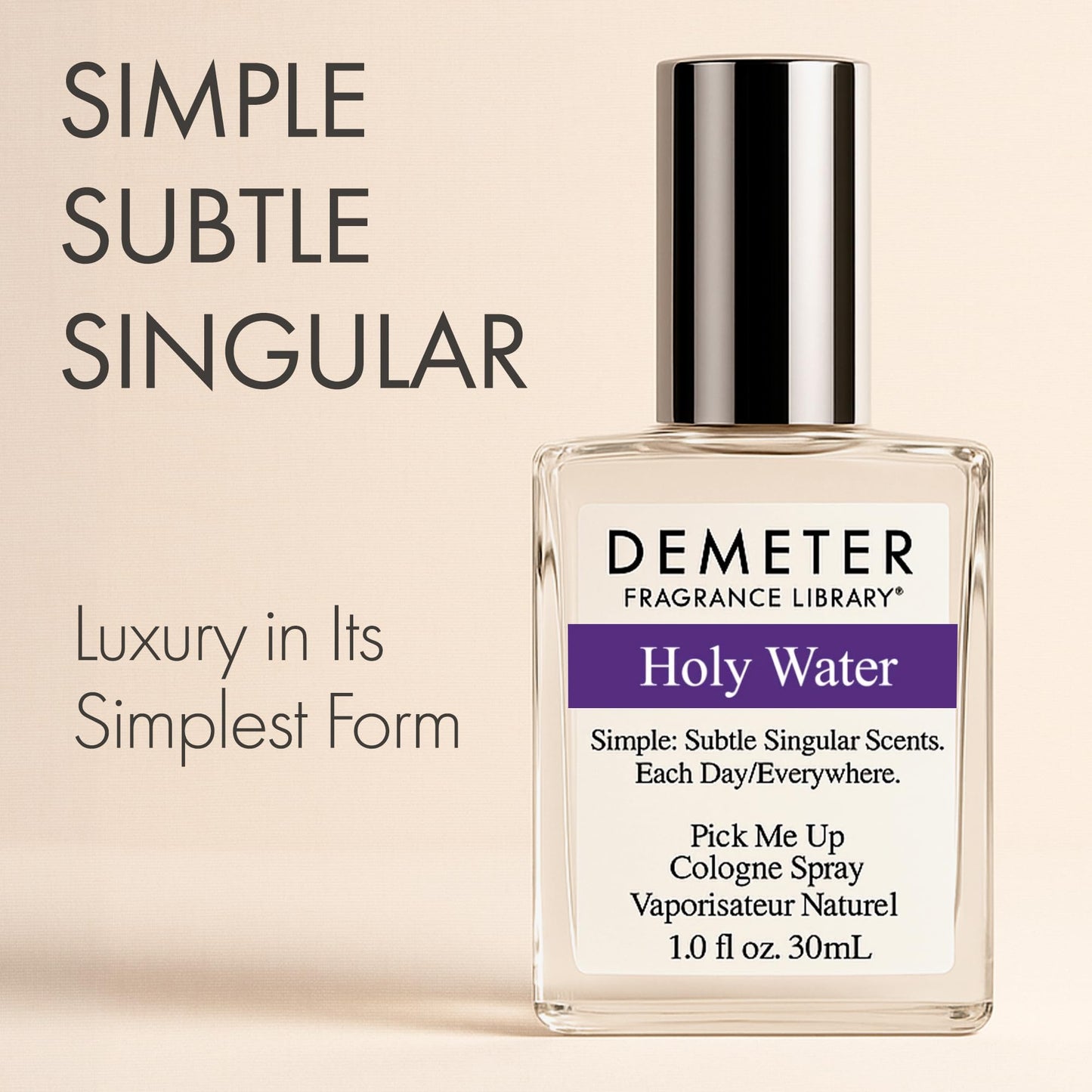 DEMETER Natural Perfume Spray Cologne for Women and Men, Holy Water, 1 oz Beauty & Personal Care DEMETER