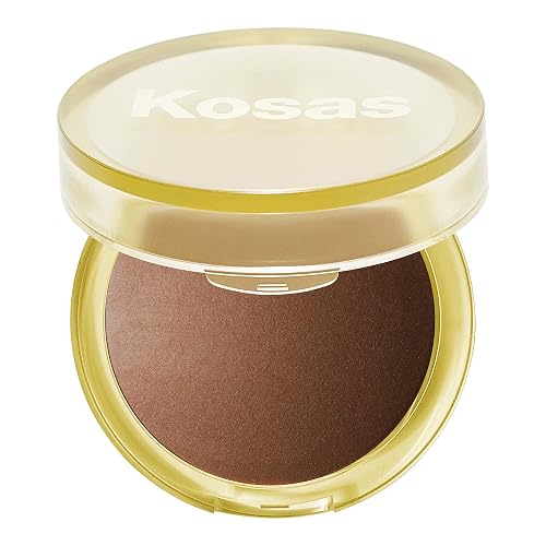 Kosas The Sun Show Glowy Warmth Baked Bronzer - Talc-Free Powder Bronzer for Face, Buildable Color, Natural Glow, Lightweight Finish, Paradise Beauty & Personal Care Kosas