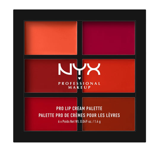 NYX PROFESSIONAL MAKEUP Pro Lip Cream Palette, The Reds, 0.317 Ounce Beauty & Personal Care NYX PROFESSIONAL MAKEUP