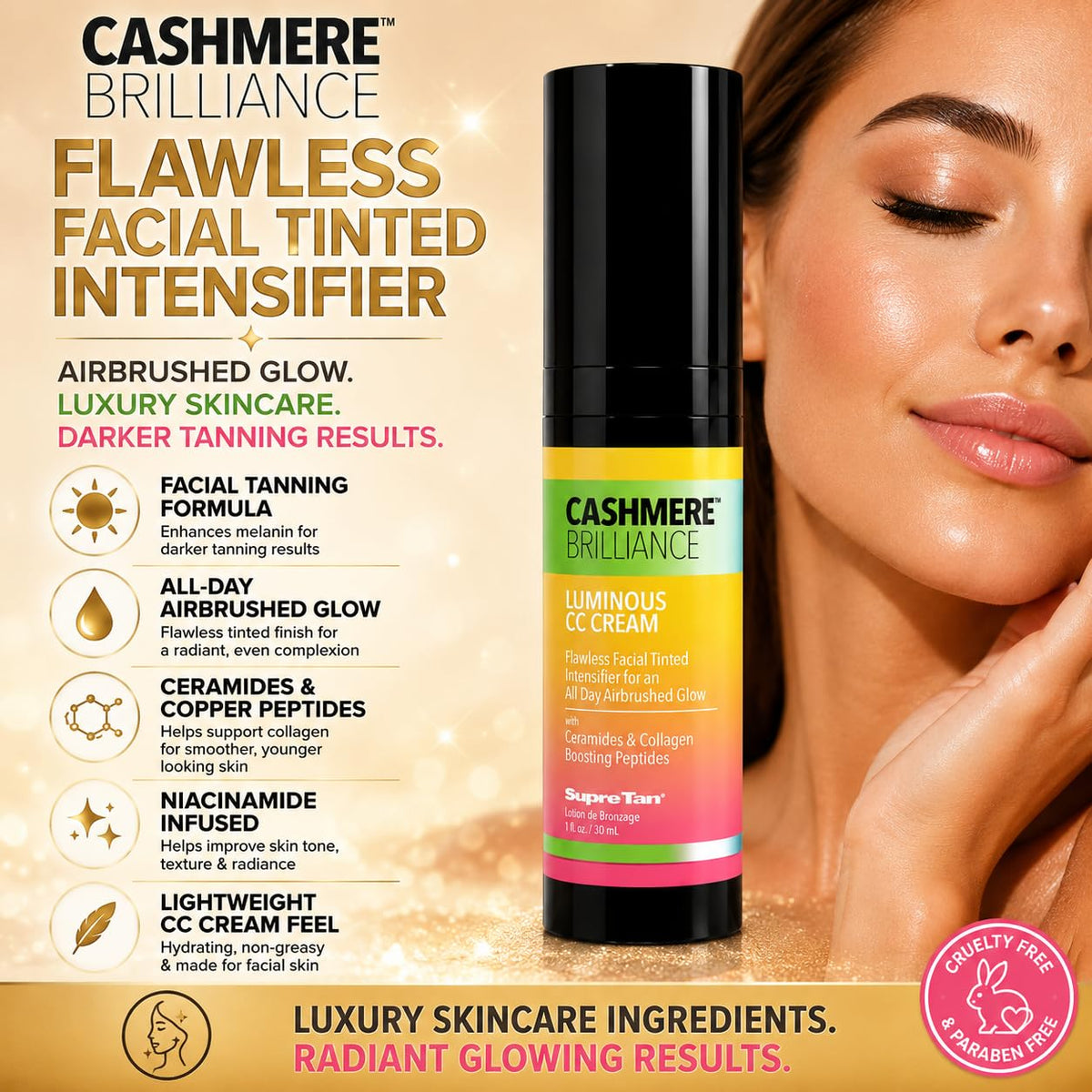 Cashmere Brillance Flawless Facial Tinted Intensifier 1oz