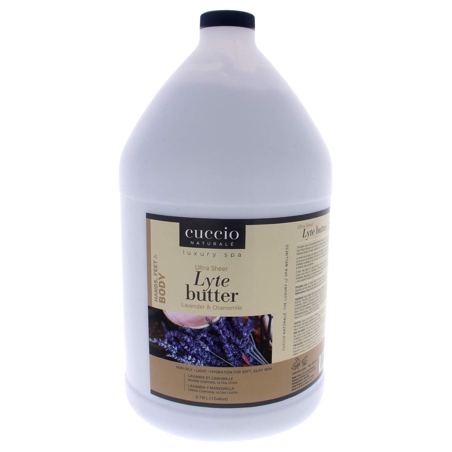 Cuccio Naturale Lyte Ultra-Sheer Body Butter - Replenishing Scented Moisturizer Cream - All Natural, Cruelty-Free Formula - Lavender And Chamomile - 1 Beauty & Personal Care Cuccio