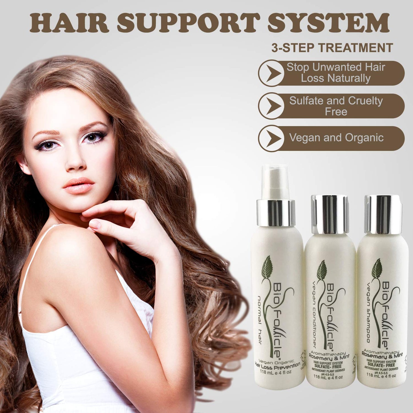 Bio Follicle 3 Step Treatment Package : Includes Shampoo, Conditioner, and Spray Beauty & Personal Care Bio Follicle