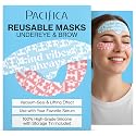 Pacifica Reusable Mask Set - Silicone Undereye & Brow Mask Set for Forehead & Under Eye, Anti-Wrinkle, Firming, Pair with Serum, Vegan & Cruelty-Free Beauty & Personal Care Pacifica