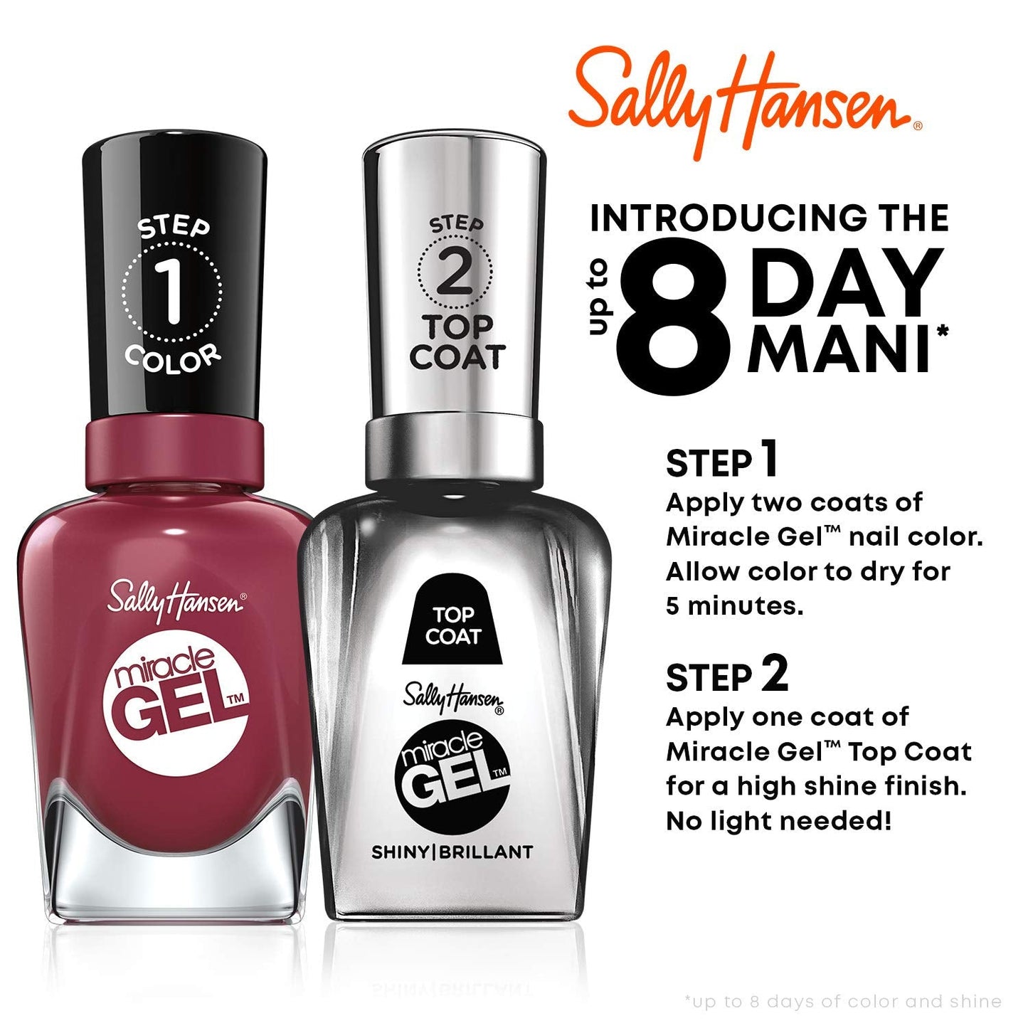 Sally Hansen Miracle Gel Nail Polish, Shade B Girl 699 (Packaging May Vary) Beauty & Personal Care Sally Hansen