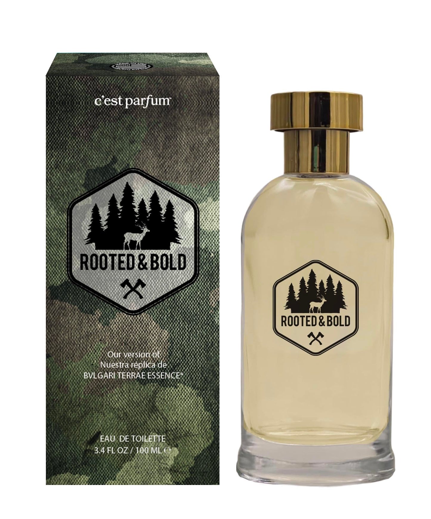 Belcam Beauty C'est parfum Rooted & Bold Eau de Toilette for Men, 3.4 Fl Oz, Citron Orris Vetiver Notes Beauty & Personal Care Belcam Beauty