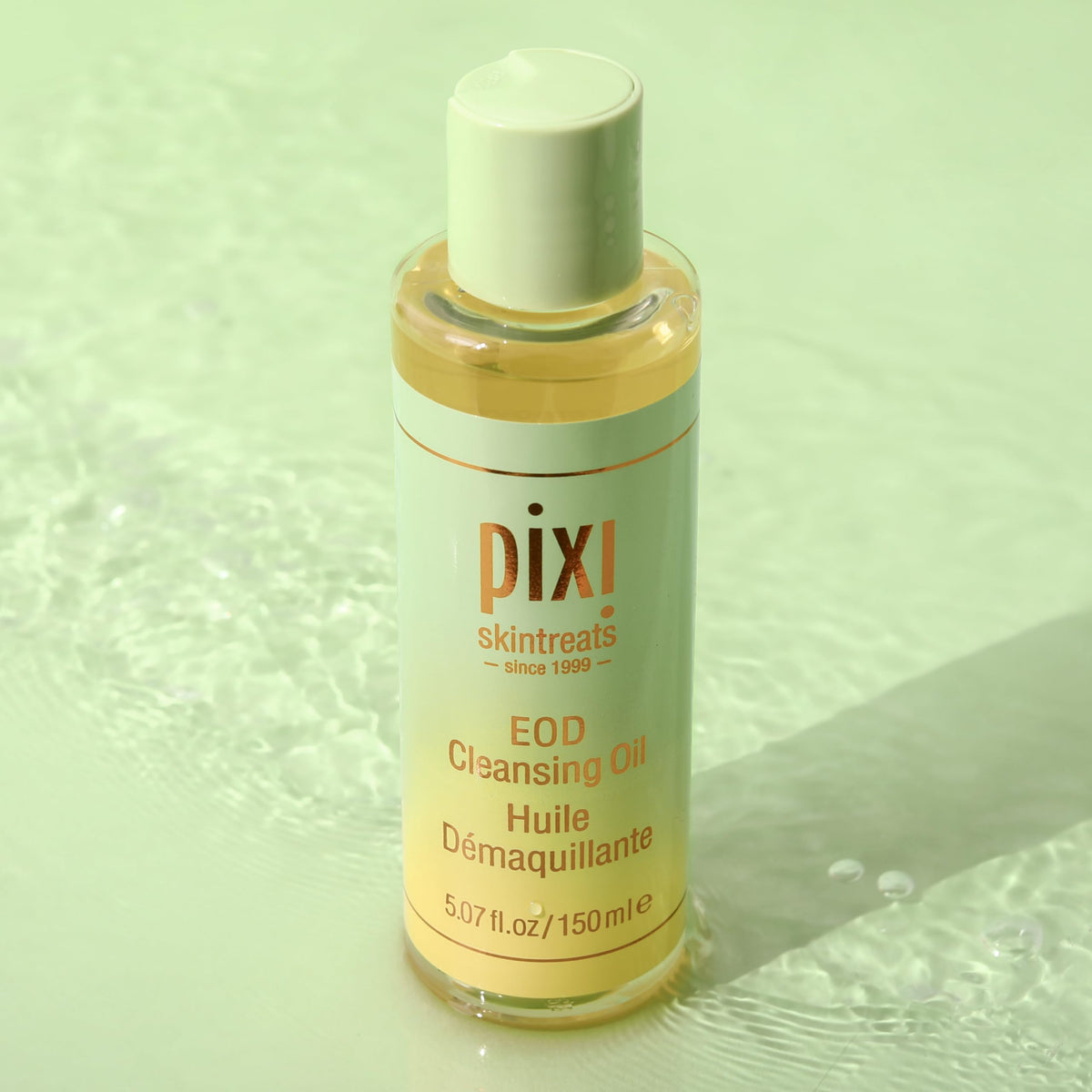 Pixi Beauty EOD Cleansing Oil,Plant-based Makeup & Sunscreen Remover, Argan Oil & Soybean Oil Nourishing and Hydrating 5.07 fl.oz / 150ml