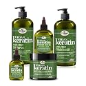 Difeel Vegan Keratin Anti-Frizz Hair Care 5-PC Set - Vegan Shampoo, Conditioner, Oils and Hair Mask Beauty & Personal Care Difeel