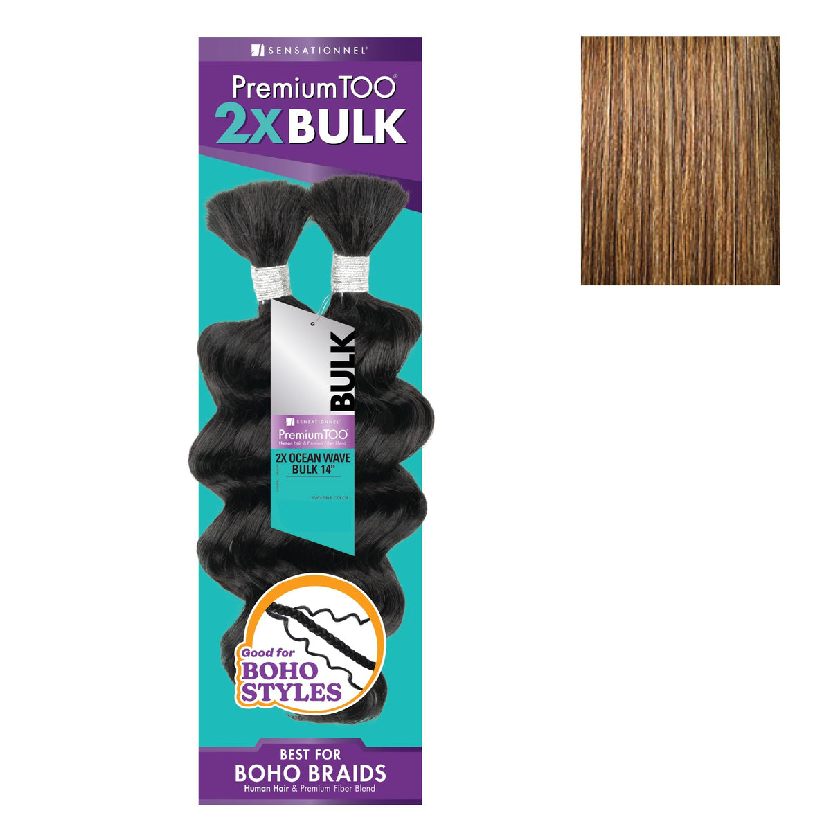 Sensationnel PremiumToo Bulk Weaving-2X Ocean Wave,1 Pack 14 inch, S4/27