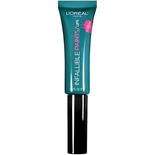 L'Oréal Paris Infallible PAINTS/LIPS, Domineering Teal, 0.27 fl. oz. Beauty & Personal Care L'Oreal Paris