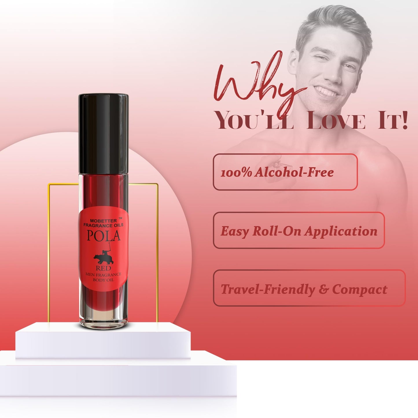 MOBETTER FRAGRANCE OILS Pola Red Fragrance Body Oil for Men Beauty & Personal Care MOBETTER FRAGRANCE OILS