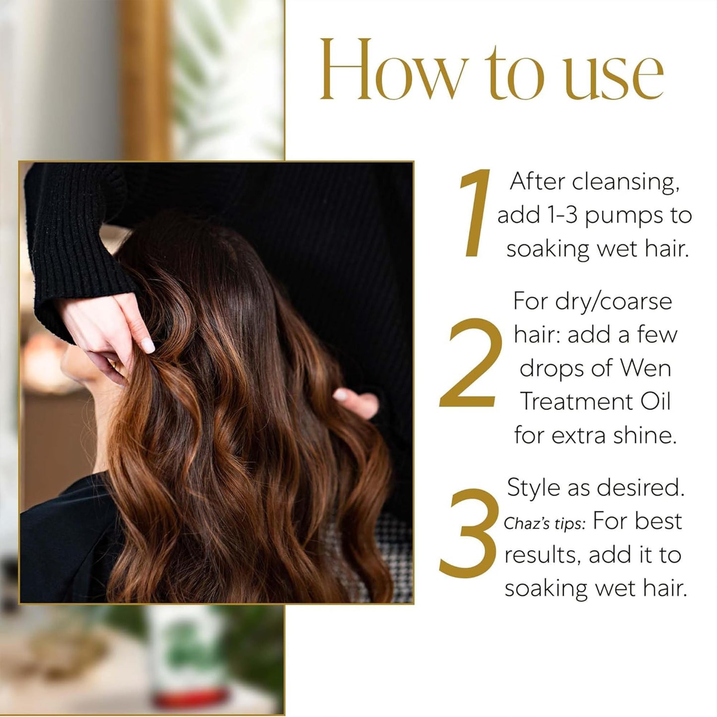 WEN by Chaz Dean Styling Creme - Styling Cream, Hair Straightener Cream for Frizzy Hair, Anti Frizz Hair Product for Styling Wavy, Curly, Straight Beauty & Personal Care WEN by Chaz Dean