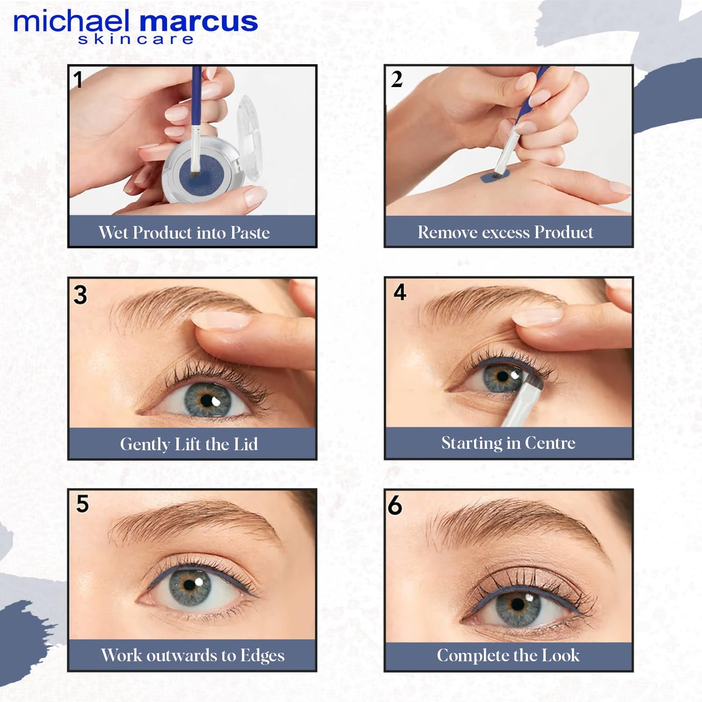 michael marcus Makeup Cake Eye Liner (Twilight) - Water Activated Dry Pressed, Long-Lasting, Vibrant Color & Smudge Resistant Eyeliner - Cruelty Beauty & Personal Care michael marcus