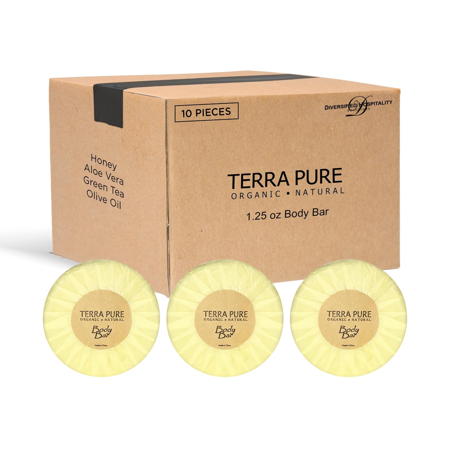 Terra Pure Bar Soap, Travel Size Hotel Amenities, 1.25 oz (Pack of 10) Beauty & Personal Care Terra Pure