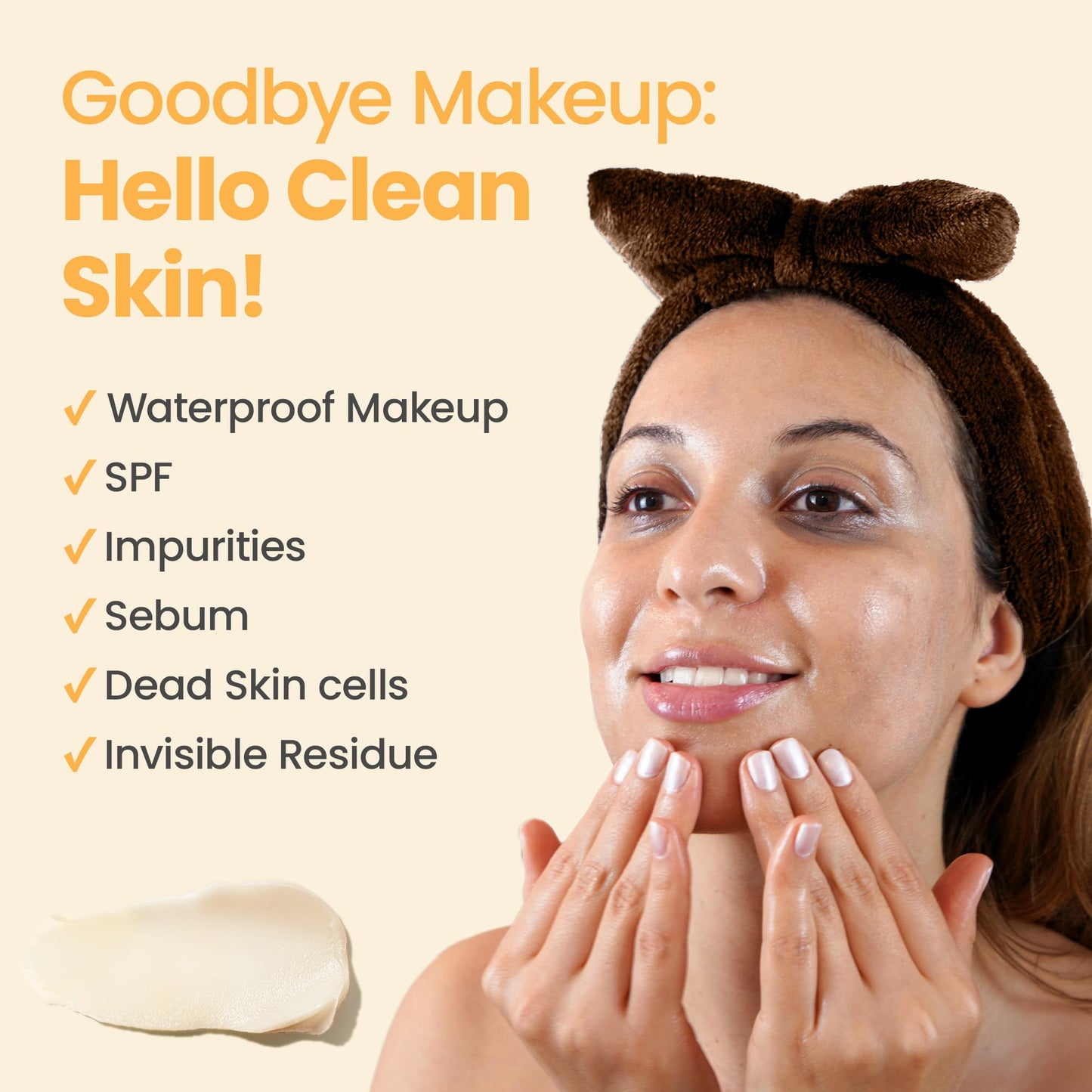Honeyskin Honey Cleansing Balm Makeup Remover - Face and Eye Makeup Remover for Sensitive Skin Face Wash - Hydrating Facial Cleanser and Gentle Beauty & Personal Care Honeyskin