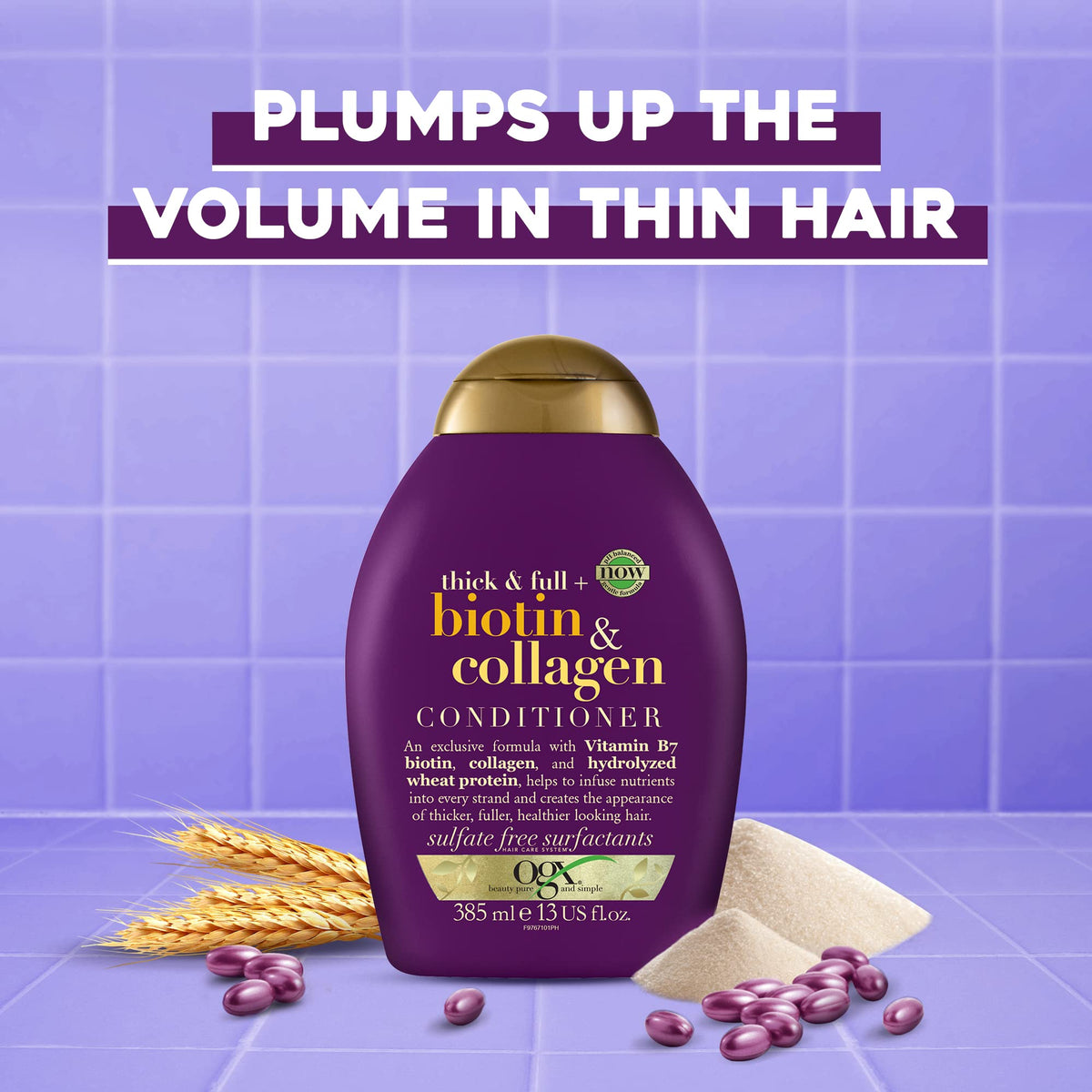 OGX Thick & Full Biotin & Collagen Conditioner, 13 Ounce
