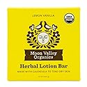 Moon Valley Organics Herbal Lotion Bar in Lemon Vanilla, Moon Melt Bar, Calendula and Comfrey, Beeswax, Heal and Restore Chapped Skin, Soothing Beauty & Personal Care Moon Valley Organics