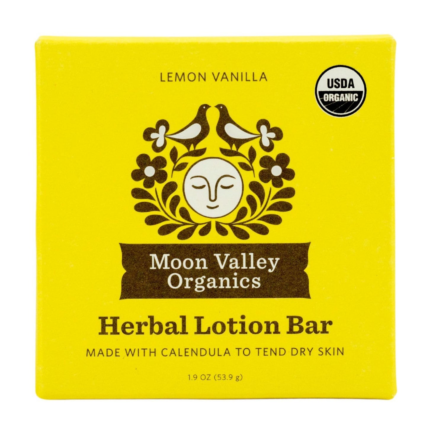 Moon Valley Organics Herbal Lotion Bar in Lemon Vanilla, Moon Melt Bar, Calendula and Comfrey, Beeswax, Heal and Restore Chapped Skin, Soothing Beauty & Personal Care Moon Valley Organics
