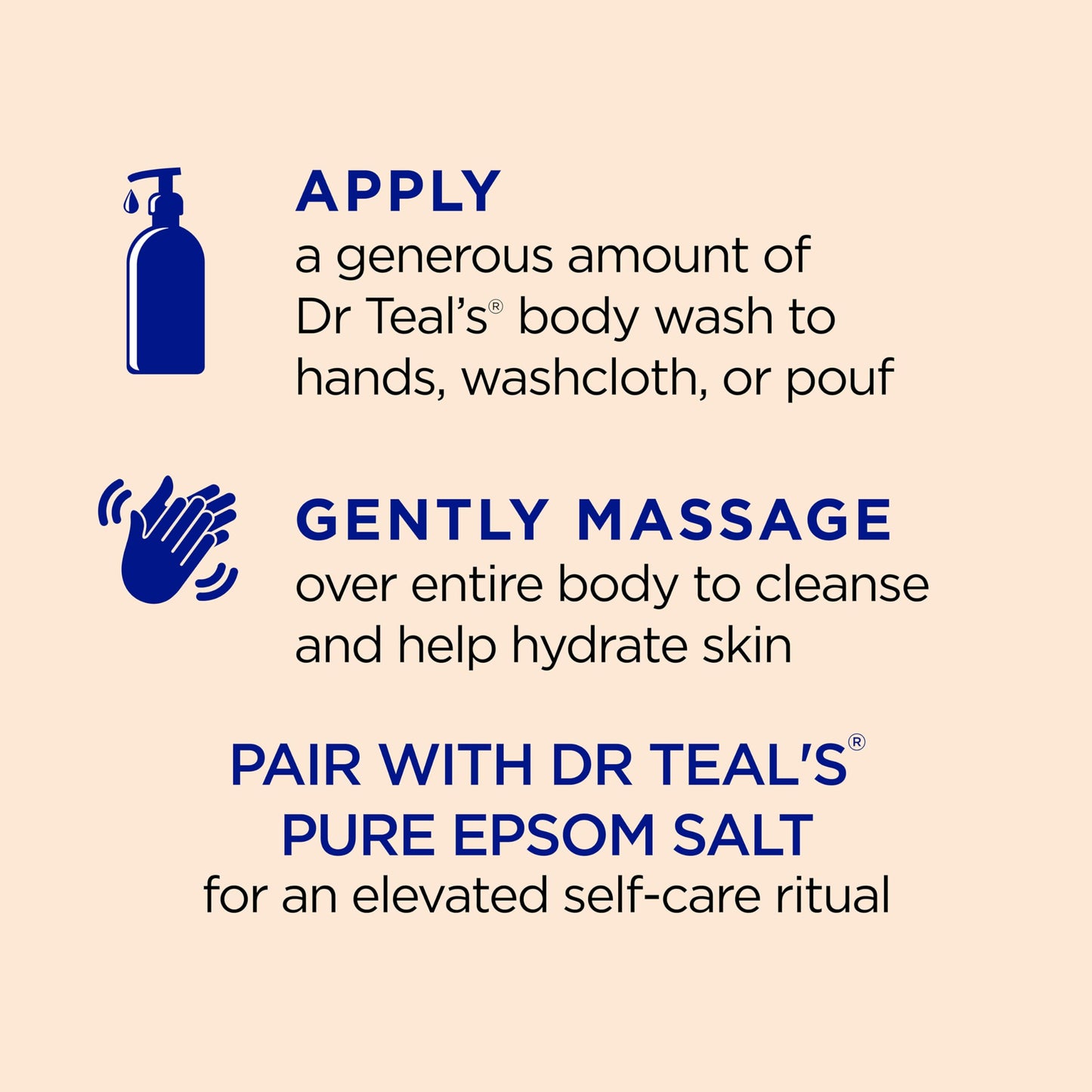 Dr Teal's Body Wash with Pure Epsom Salt, Glow & Radiance with Vitamin C & Citrus Essential Oils, 24oz (Pack of 2) Beauty & Personal Care Dr Teal's