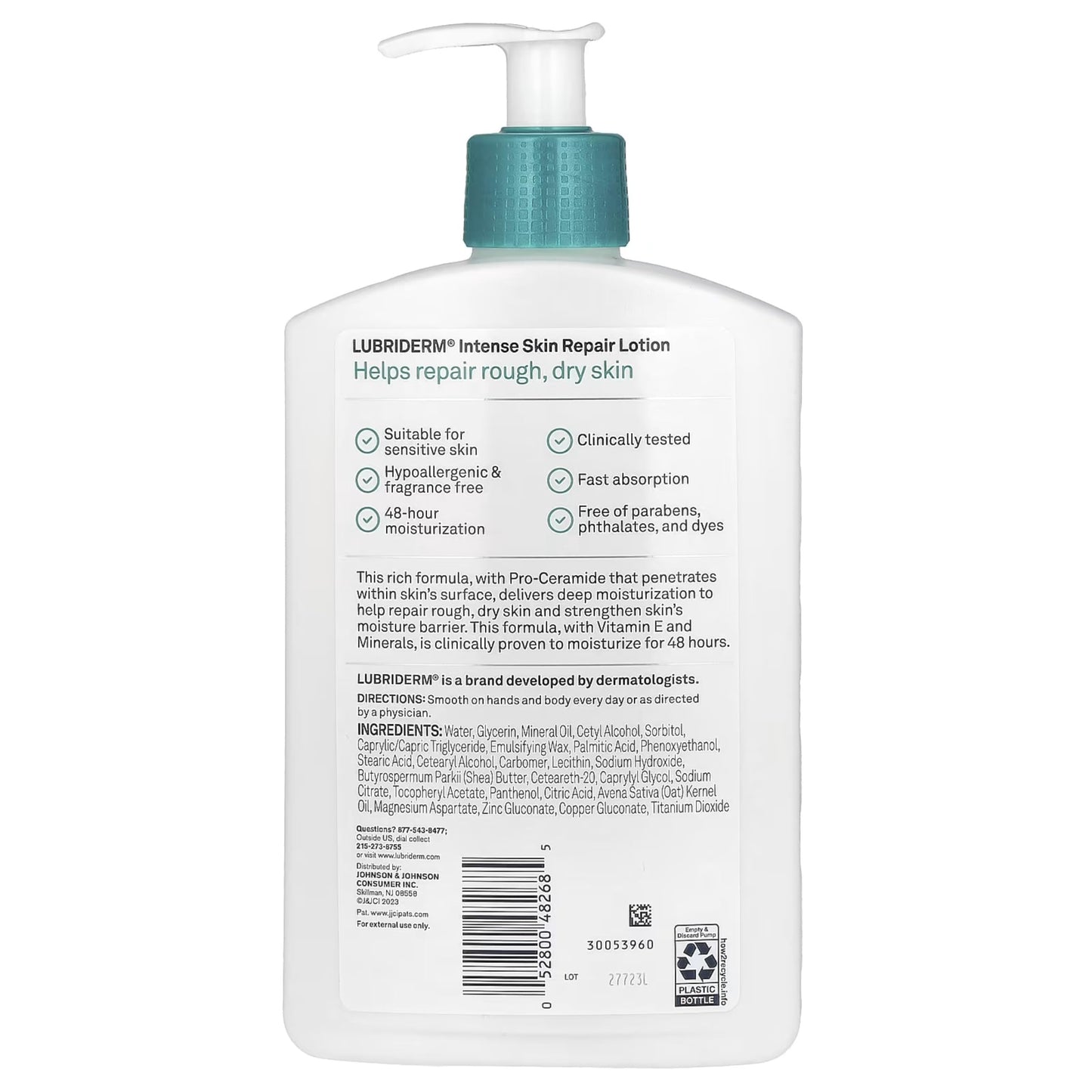 Lubriderm Intense Skin Repair Body Lotion, 16 Ounce Beauty & Personal Care Lubriderm