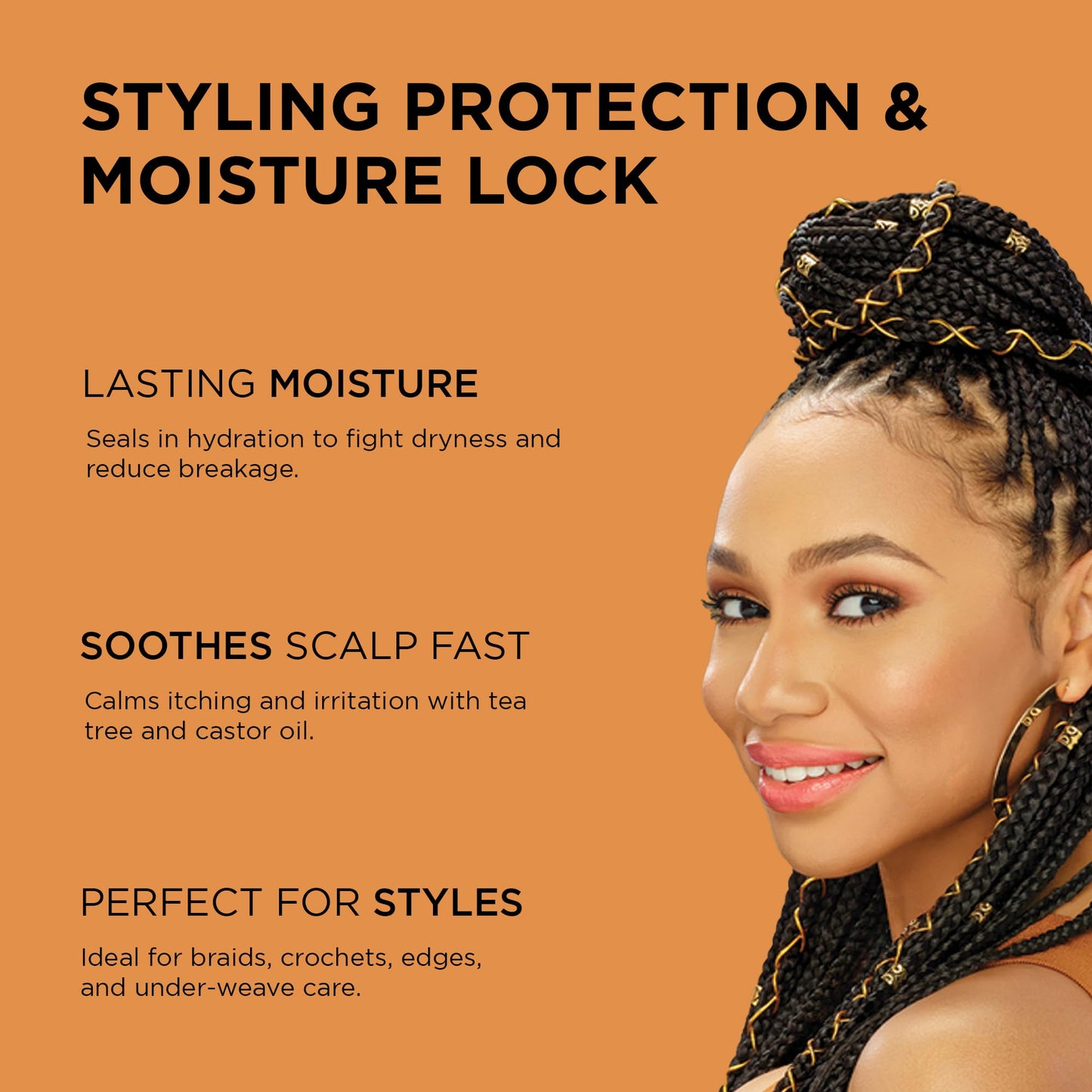 African Pride Black Castor Miracle Hair & Scalp Sealing Oil - Hair Oil with Black Castor, Tea Tree & Soybean Oil for Moisture Lock, Scalp Relief Beauty & Personal Care African Pride