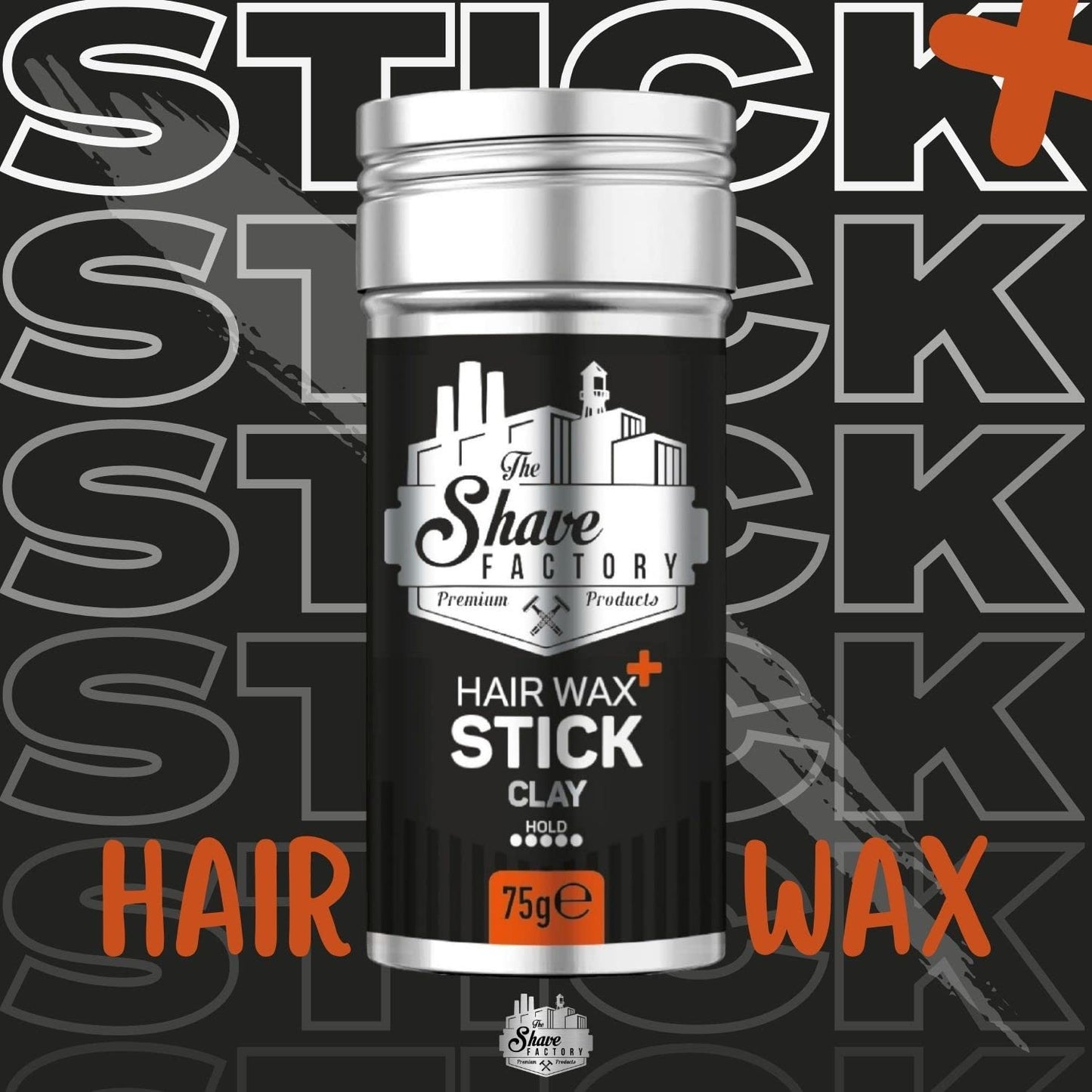 the shave factory Hair Wax Stick Clay, Long-Lasting Styling Wax for Smoothing & Slick Finish on Hair Wigs - 2.7 Oz (75G) (1 Piece) Beauty & Personal Care the shave factory
